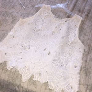 white blouse with flower designs